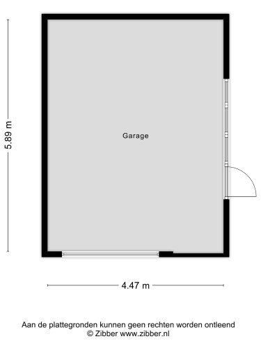 Plattegrond niet in brochure