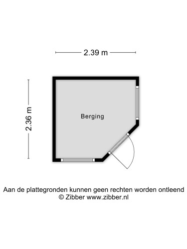 Plattegrond niet in brochure