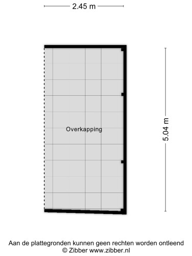 Plattegrond niet in brochure