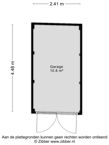 Plattegrond niet in brochure