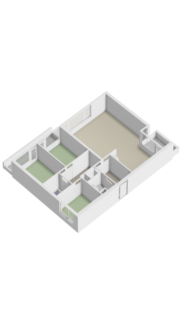 Plattegrond niet in brochure