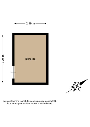 Plattegrond niet in brochure