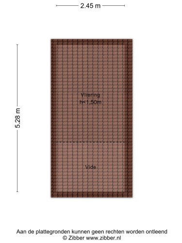 Plattegrond niet in brochure