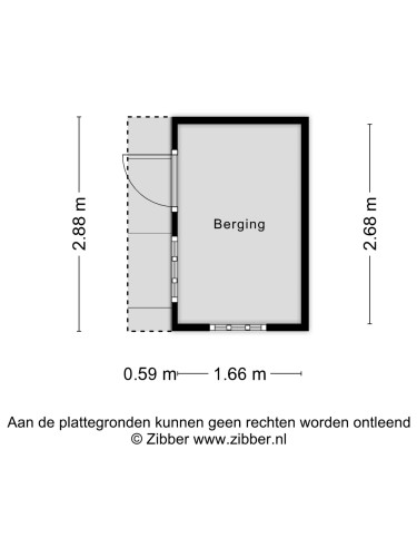 Plattegrond niet in brochure