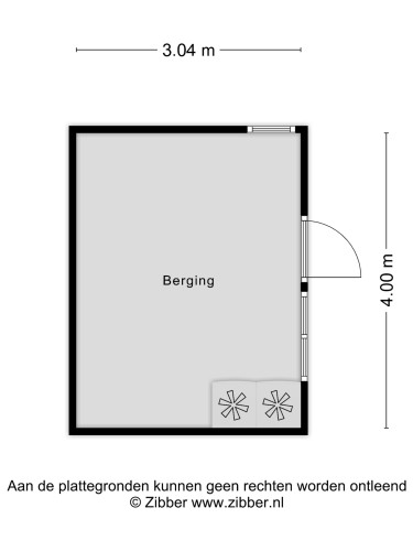 Plattegrond niet in brochure