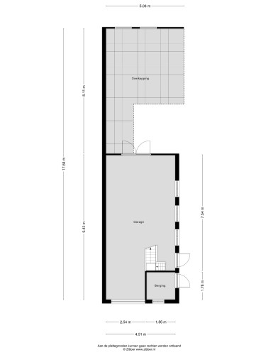 Plattegrond niet in brochure