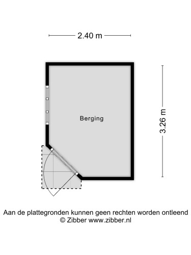 Plattegrond niet in brochure