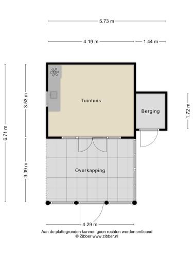 Plattegrond niet in brochure