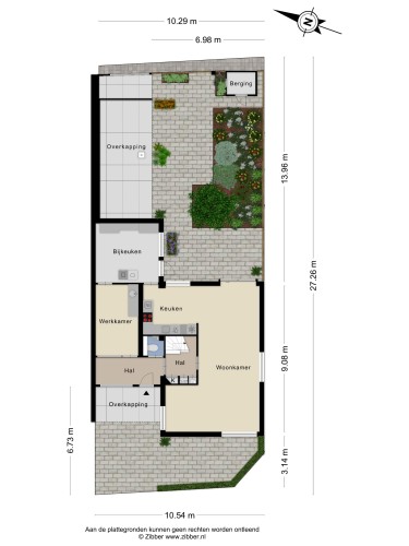 Plattegrond niet in brochure