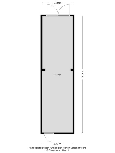 Plattegrond niet in brochure
