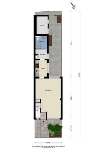 Plattegrond niet in brochure