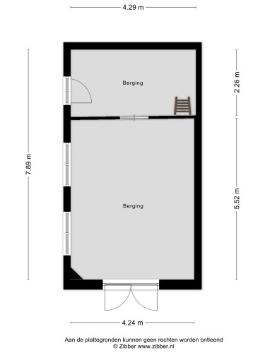 Plattegrond niet in brochure