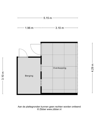 Plattegrond niet in brochure