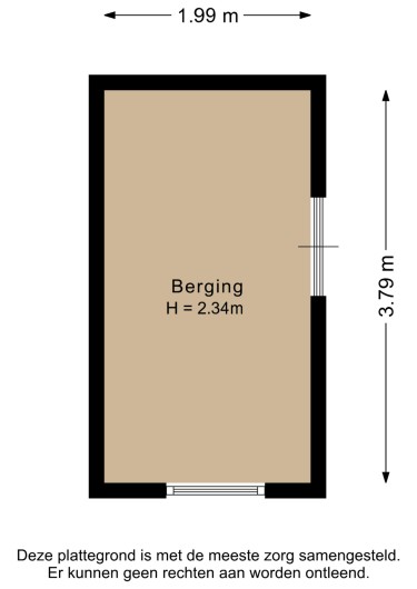 Plattegrond niet in brochure