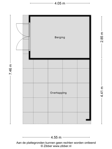 Plattegrond niet in brochure