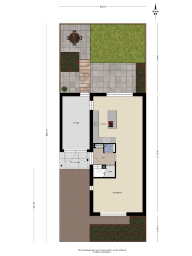 Plattegrond niet in brochure