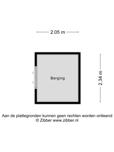 Plattegrond niet in brochure
