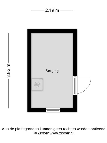 Plattegrond niet in brochure