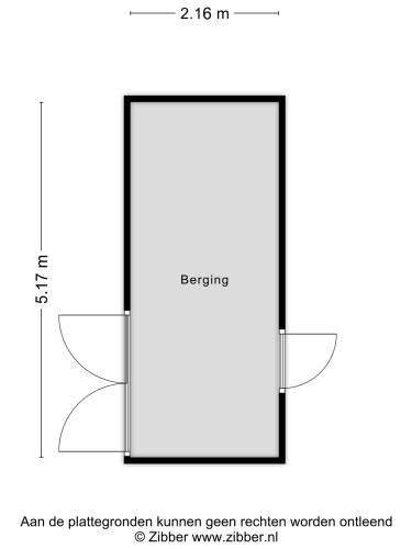 Plattegrond niet in brochure