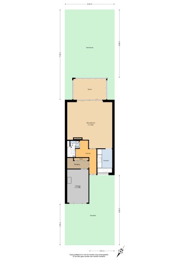 Plattegrond niet in brochure