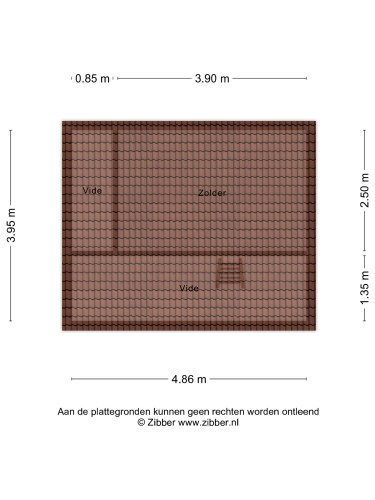 Plattegrond niet in brochure