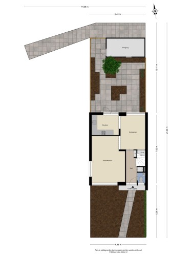 Plattegrond niet in brochure