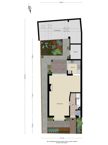 Plattegrond niet in brochure