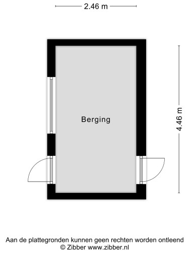 Plattegrond niet in brochure