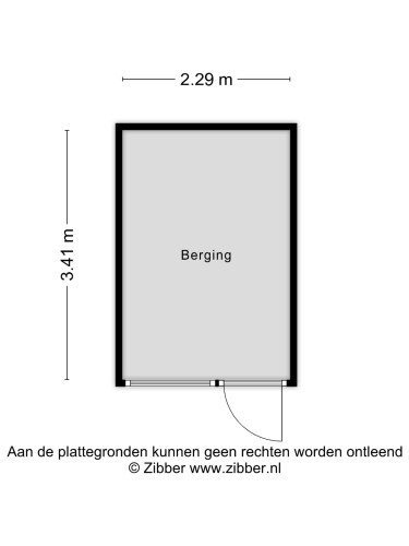 Plattegrond niet in brochure
