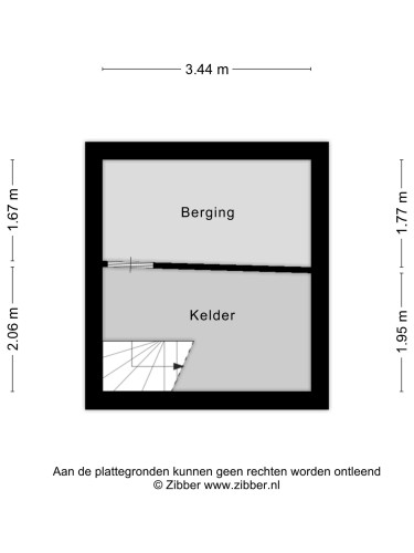 Plattegrond niet in brochure