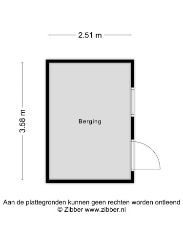 Plattegrond niet in brochure