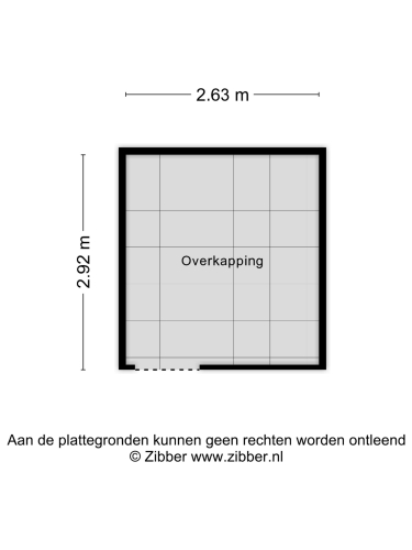 Plattegrond niet in brochure
