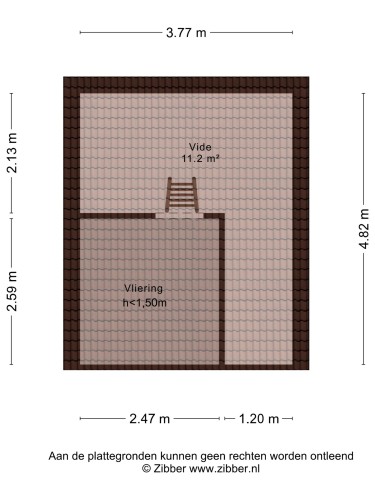 Plattegrond niet in brochure