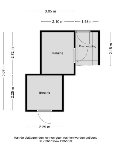 Plattegrond niet in brochure