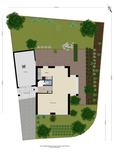 Plattegrond niet in brochure
