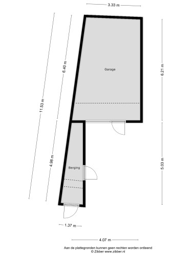 Plattegrond niet in brochure