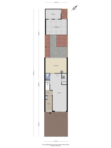 Plattegrond niet in brochure