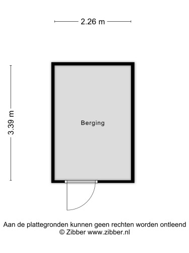Plattegrond niet in brochure