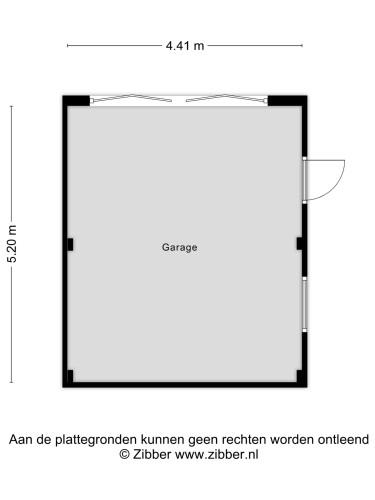 Plattegrond niet in brochure