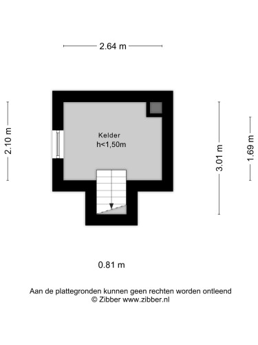 Plattegrond niet in brochure