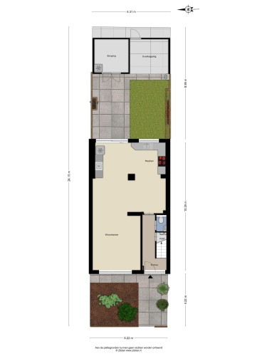 Plattegrond niet in brochure