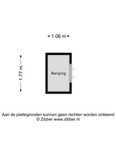 Plattegrond niet in brochure