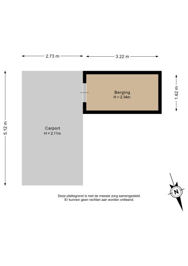 Plattegrond niet in brochure