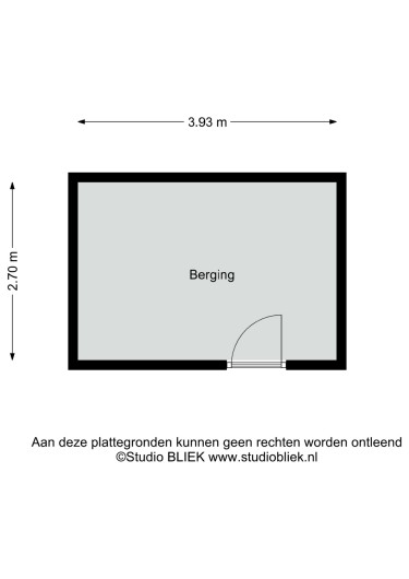 Plattegrond niet in brochure