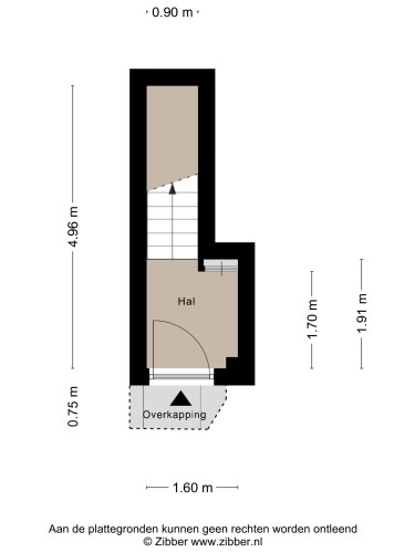 Plattegrond niet in brochure