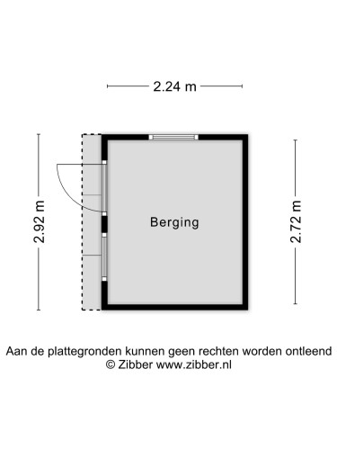 Plattegrond niet in brochure