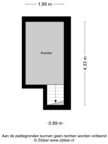 Plattegrond niet in brochure