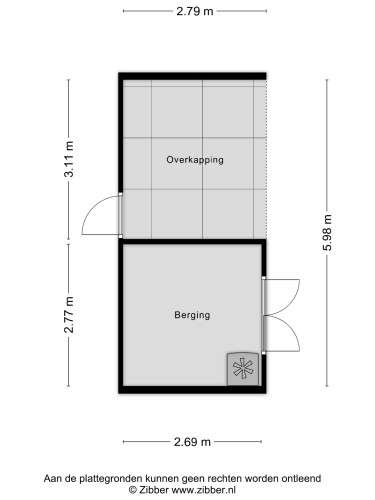 Plattegrond niet in brochure