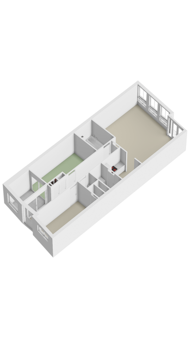 Plattegrond niet in brochure