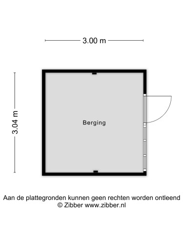 Plattegrond niet in brochure